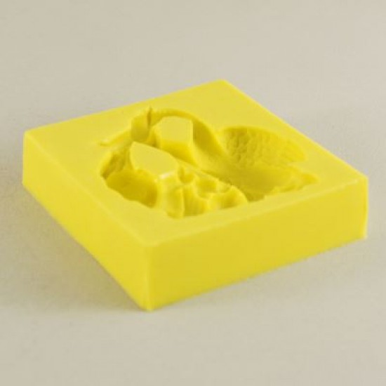 Leylek Ağzındaki Bebek Figürlü Silikon Kokulu Taş Ve Sabun Kalıbı