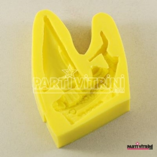 Yelkenli Korsan Gemisi Figürlü Silikon Kokulu Taş Ve Sabun Kalıbı