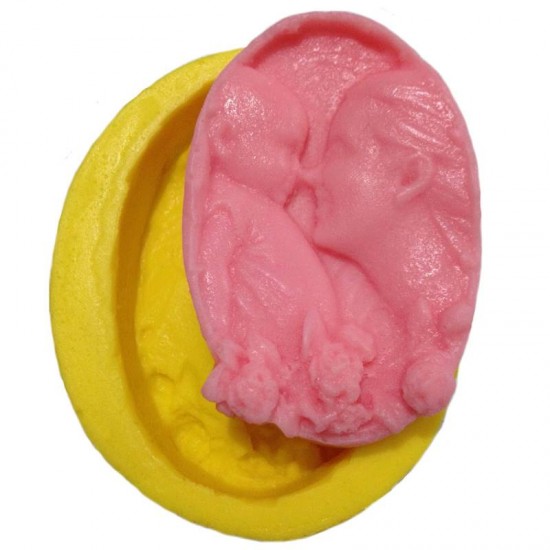 Yeni Doğmuş Bebek Ve Anne Silikon Kokulu Taş Ve Sabun Kalıbı