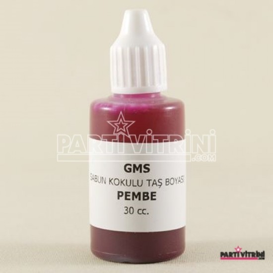 Pembe Renk Sabun Ve Kokulu Taş Boyası 30 cc.
