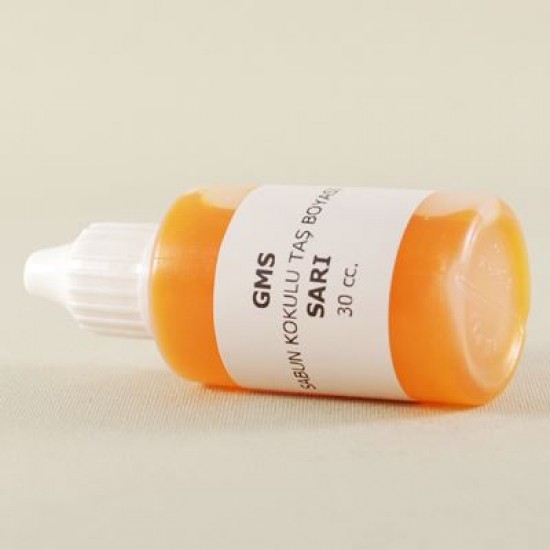 Sarı Renk Sabun Ve Kokulu Taş Boyası 30 cc.