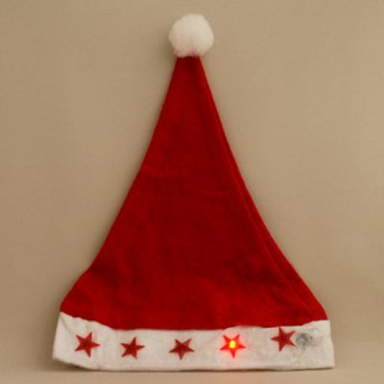 Işıklı Noel Baba Şapkası