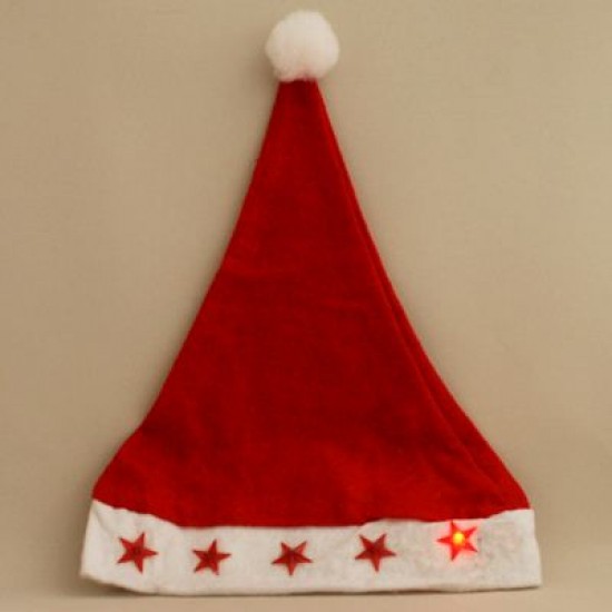 Işıklı Noel Baba Şapkası