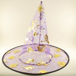 Cadı Şapkası Çift Taraflı Giyilebilir Mor Renk