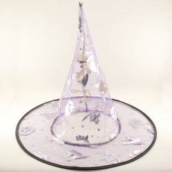 Cadı Şapkası Çift Taraflı Giyilebilir Mor Renk