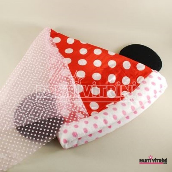 Minnie Mouse Şapkası Pembe Tüllü