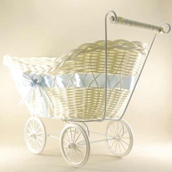 Bebek Şekeri İçin Mavi Açık Hasır Puset 21x44x28 Cm