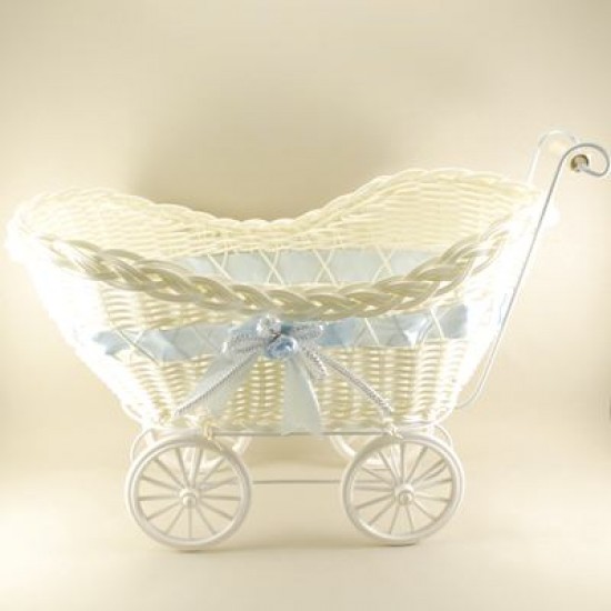 Bebek Şekeri İçin Mavi Açık Hasır Puset 21x44x28 Cm