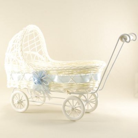 Bebek Şekeri İçin Mavi Hasır Puset 13x26x21 Cm