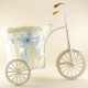 Bebek Şekeri İçin Mavi Hasır Sepetli Bisiklet 30x28x15 Cm