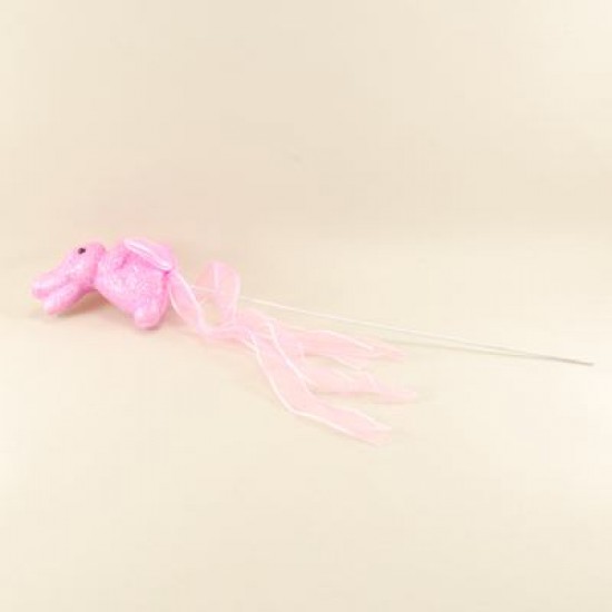 Tavşan Bebek Çubukları Pembe-Beyaz 4 Adet