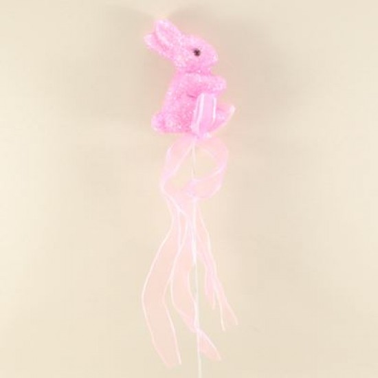 Tavşan Bebek Çubukları Pembe-Beyaz 4 Adet