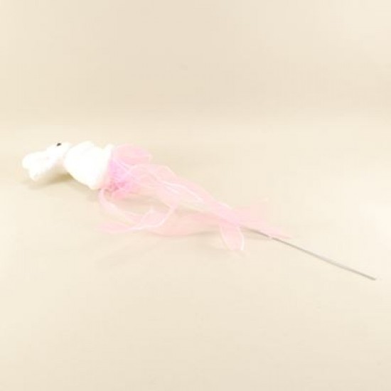 Tavşan Bebek Çubukları Pembe-Beyaz 4 Adet