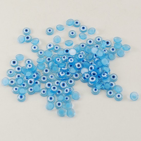 Nazar Boncuğu Plastik Deniz Mavi 0.8 cm 100 Adet