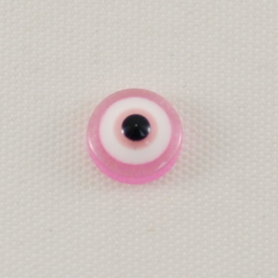 Nazar Boncuğu Plastik Şeker Pembe 0.8 cm 100 Adet