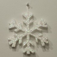 Beyaz Renk Kar Tanesi Strafor 15 cm 5 Adet