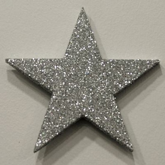 Gümüş Renk Yıldız Strafor 24 cm 3 Adet