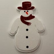 Kardan Adam Simli Strafor Kapı Süsü 48x34 cm