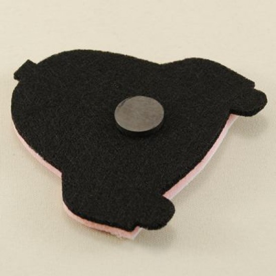 Keçe Araba Fotoğraf Çerçevesi Magnetli Pembe 5 Adet