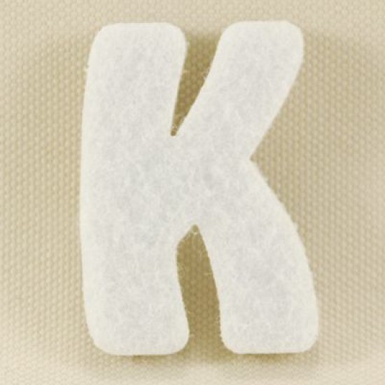 Keçe Beyaz Renk Harf Seti Tüm Alfabe 3 Cm