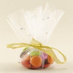 Süsleme Tülü Taşlı Beyaz 22 cm 100 Adet