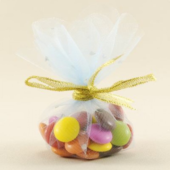 Süsleme Tülü Taşlı Mavi 18 cm 100 Adet