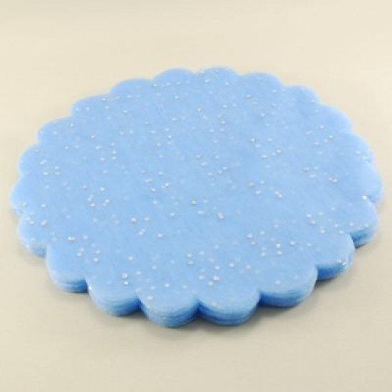 Süsleme Tülü Taşlı Mavi 18 cm 100 Adet