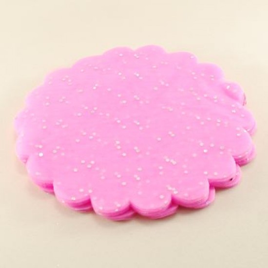 Süsleme Tülü Taşlı Pembe 18 cm 100 Adet