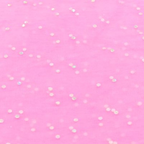 Süsleme Tülü Taşlı Pembe 18 cm 100 Adet