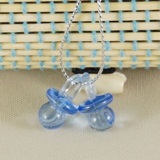 Bebek Şekeri İçin Ahşap Ve Hasır Sandık Mavi Tül Aksesuarlı 7.5X5 Cm