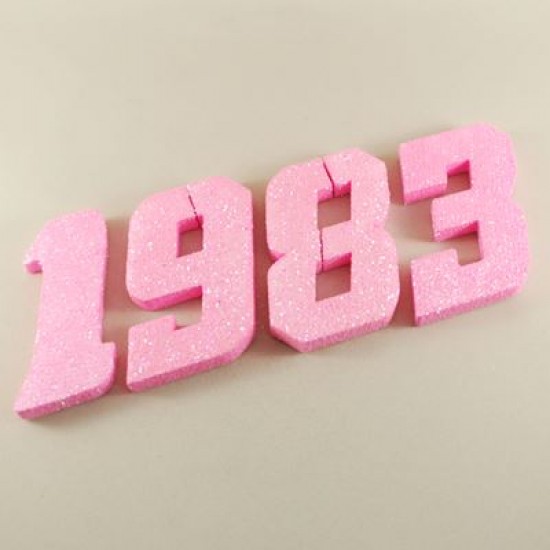 Strafor Simli Pembe Rakamlar 10 Cm (Adet 1.90 TL)