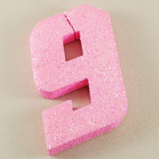 Strafor Simli Pembe Rakamlar 10 Cm (Adet 1.90 TL)