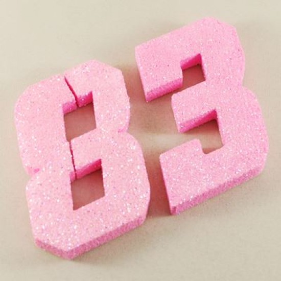 Strafor Simli Pembe Rakamlar 10 Cm (Adet 1.90 TL)