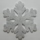 Gümüş Rengi Kar Tanesi Strafor 50 cm