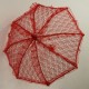 Kırmızı Dantel Gelin Şemsiyesi