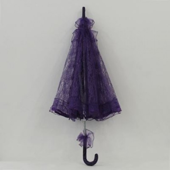 Mor Dantel Gelin Şemsiyesi