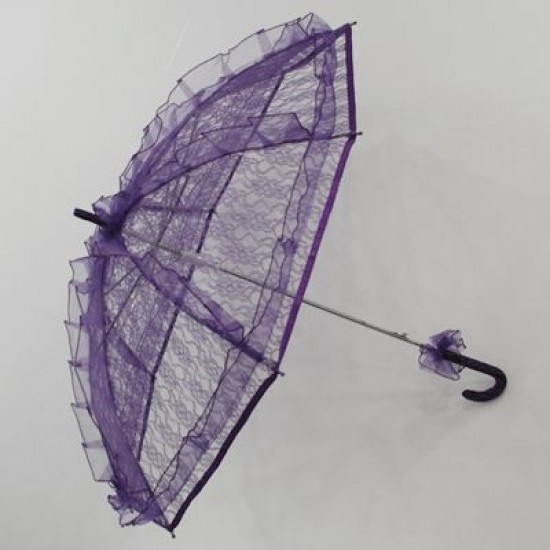 Mor Dantel Gelin Şemsiyesi