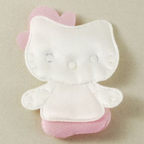 Kumaş Hello Kitty Figürü 6 cm X 4 cm 10 Adet