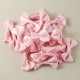 Pembe puantiyeli Kumaş Papyon Süs 20 Adet - 3.5 cm