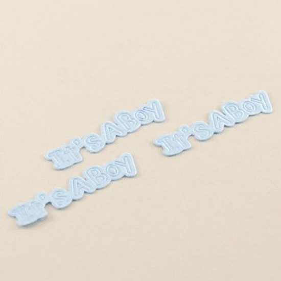 it's a Boy Yazısı Mavi 100 Lü Paket 5 Cm