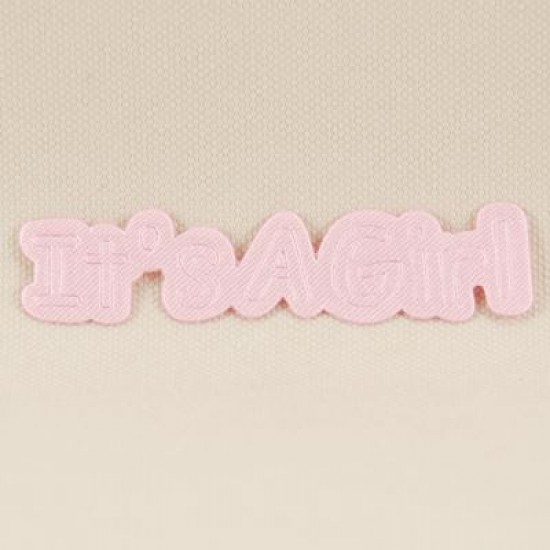 it's a Girl Yazısı Pembe 100 Lü Paket 5 Cm
