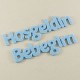 Hoşgeldin Bebeğim Mavi Keçe Yazı Küçük Harf 15cm
