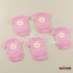 Keçe Pembe Süs Bebek Tulumu 5 Adet 6 Cm