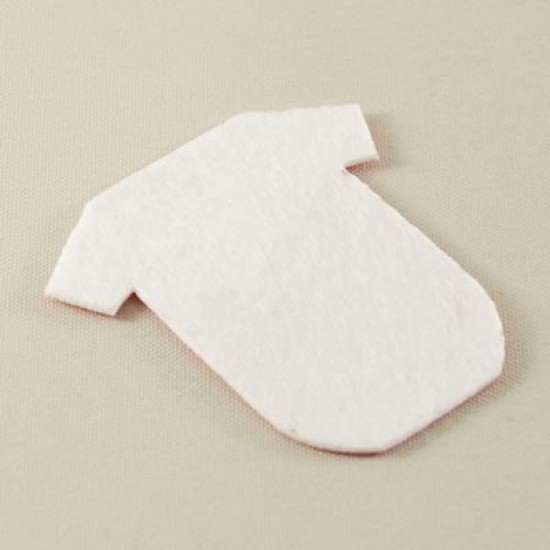 Keçe Pembe Süs Bebek Tulumu 5 Adet 6 Cm