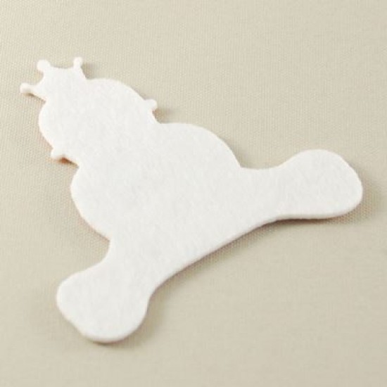 Keçe Pembe Süs Kız Bebek 5 Adet 7 Cm