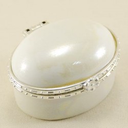 Porselen Sedefli Oval Şekerlik 5 Cm