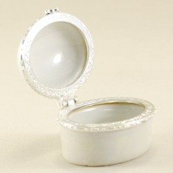 Porselen Sedefli Oval Şekerlik 5 Cm