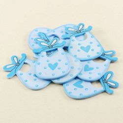 Ahşap Mavi Önlük 3.2 cm x 4.7 cm 10 Adet