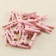 Mandal Minik Ahşap Pembe 25 mm X 7 mm 50 Adet