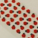 Uğur Böceği Silikon Sticker 60 Adet 1 cm X 0.8 cm